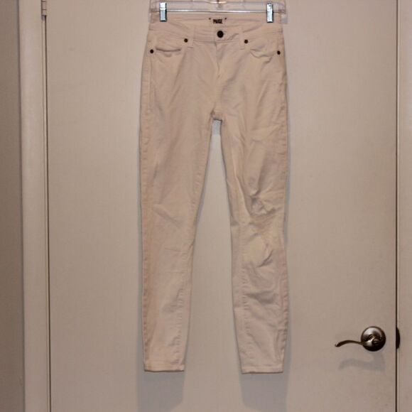 Paige White Verdugo Ankle Skinny Jeans Women Size 26 - Picture 4 of 16